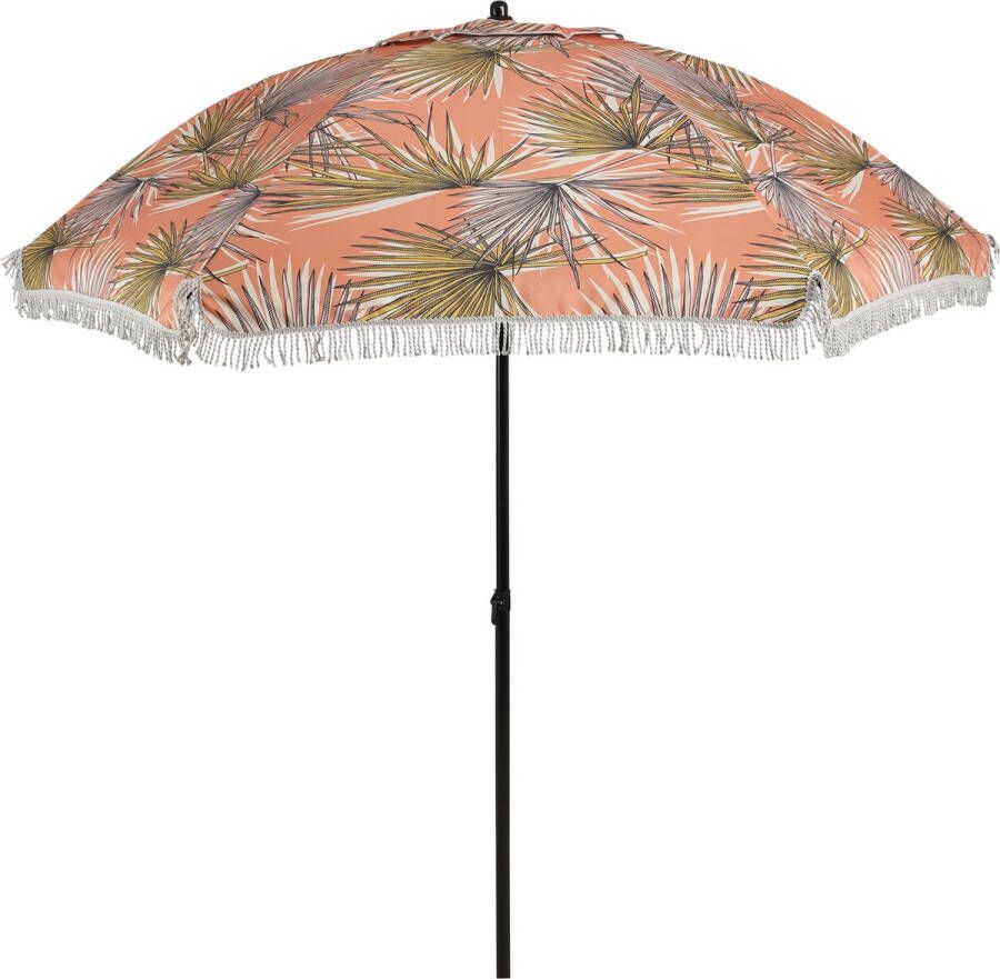 In The Mood Collection Parasol Palm Bladeren H238 x Ø220 cm Oranje