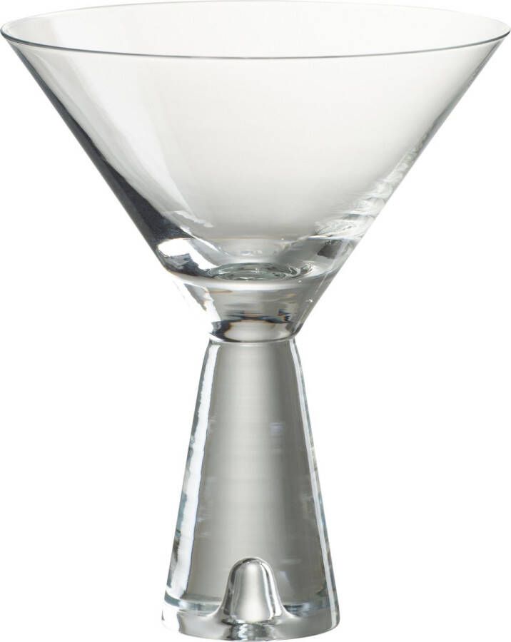 J-Line Lewis cocktailglas glas transparant 4 stuks woonaccessoires