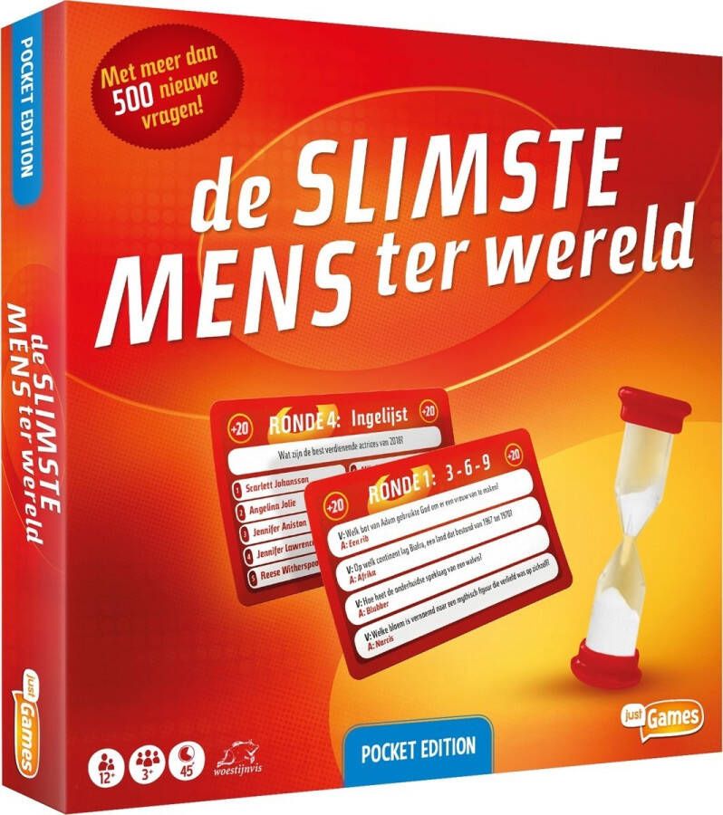 Just Games De Slimste Mens ter Wereld Reisspel Pocket Edition