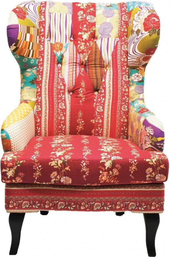 Kare Design Fauteuil Patchwork Rood