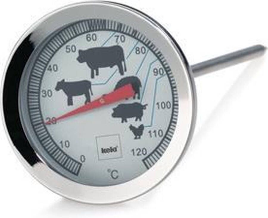 Kela Vleesthermometer 18 10 Staal tot 120 °C- | Punkto