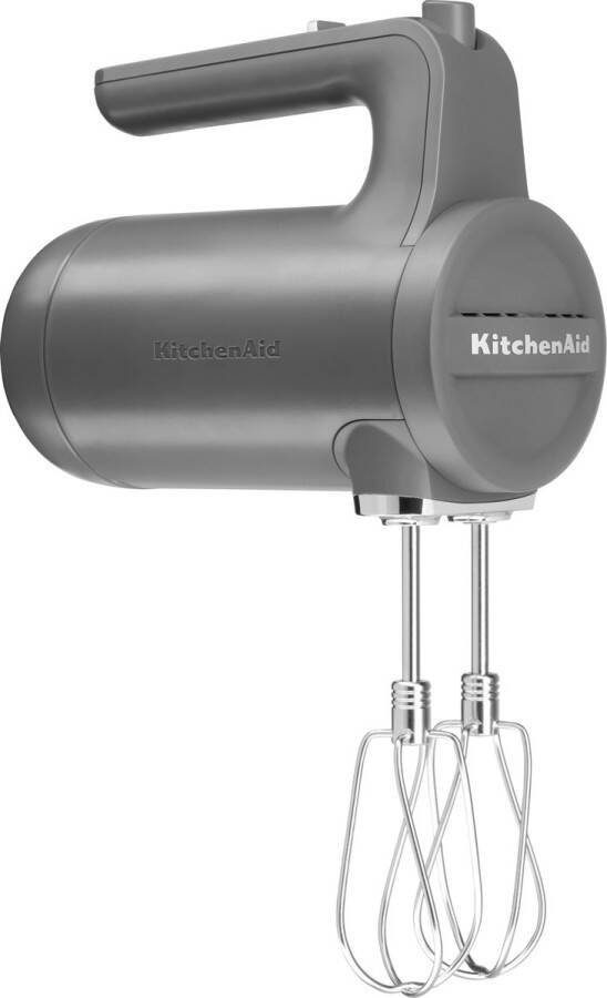 KitchenAid 5KHMB732EDG Handmixer Grijs Kloppen Mixen 1 53 m 2300 RPM Bezig met opladen