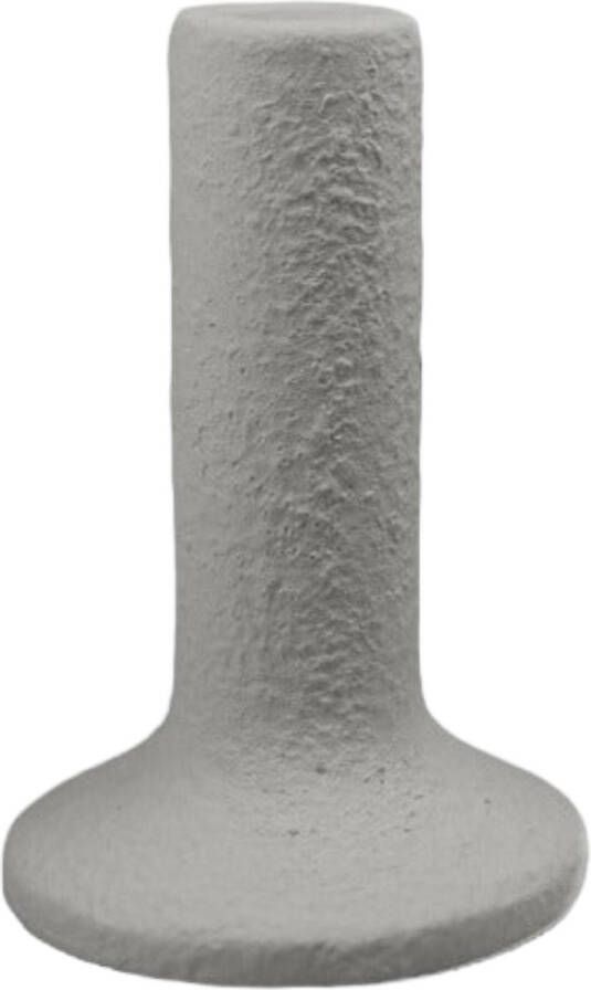 Leeff kandelaar celeste grijs groot cement Ø 8 6 centimeter x 13 centimeter