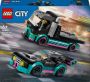 LEGO City Raceauto en transporttruck 60406 - Thumbnail 1