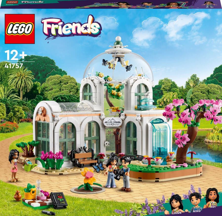 LEGO Friends Botanische tuin Kas Modelbouw Set Met Bloemen en Planten voor Kinderen 41757