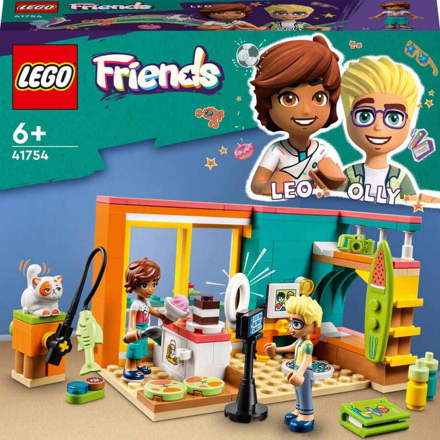 LEGO Leo's kamer Reisspeelgoed met Minipoppetjes Accessoires en Huisdier 41754