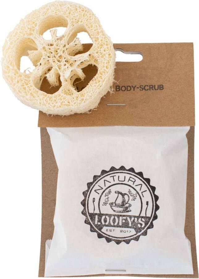 Loofy's Spons Loofah | Loofy s Bio Loofah Reinigingsspons | Badspons | Natuurspons | voor de Normale Huid | 100% Plasticvrij & Vegan Loofys