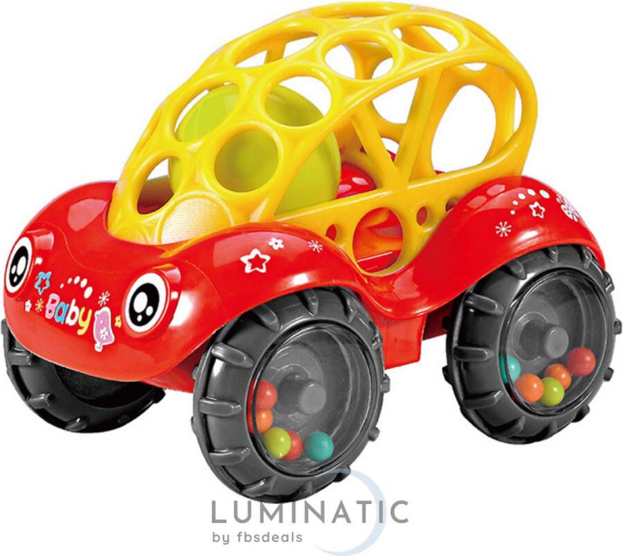 Luminatic Speelgoed Auto Oball Speelgoedvoertuig Baby Rammelaar Baby Auto Rammelaar Ontwikkeling en Educatief Speelgoed 3 Jaar Kraamcadeau Baby Speelgoed Turqoise