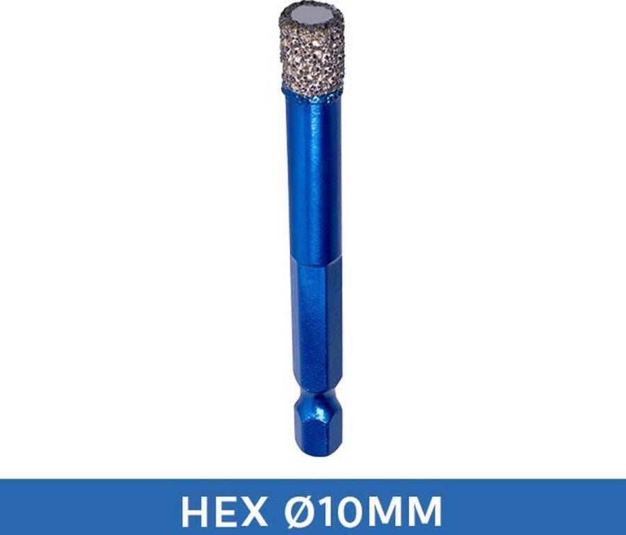 Maxifix Tegelboor Diamantboor Droog Wax koeling HEX Ø 10mm