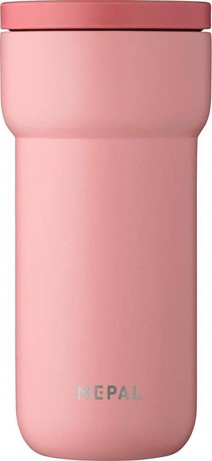 Mepal isoleerbeker Ellipse 375 ml – houdt je drankje 4 uur warm en 8 uur koud – Nordic pink – koffiebeker to go – lekdicht – thermosbeker