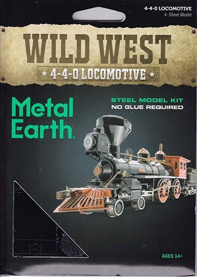 Metal earth Wild West: 4-4-0 Locomotief 19 5 Cm