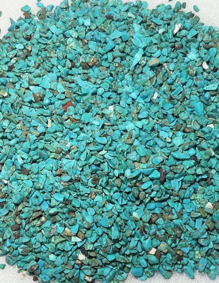 Mineralencentrale Turquoise Turkoois Chips Kralen 300 gram