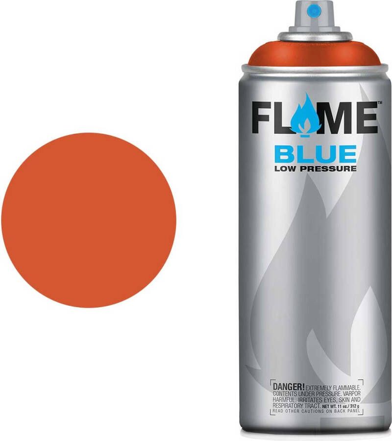 Molotow Flame Blue Spray Paint Spuitbus verf Synthetisch Lage druk Matte afwerking 400 ml orange