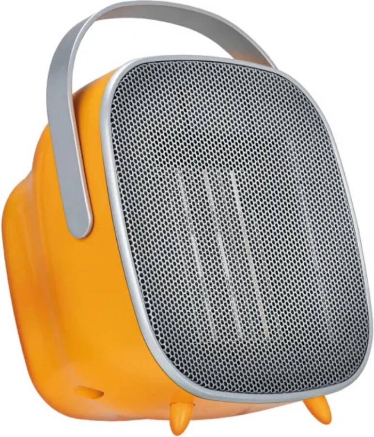MPM Mobiele Heater in Modern Design 5 Temperatuur Instellingen met Timer Max. 1500W Kachel Elektrisch Oranje