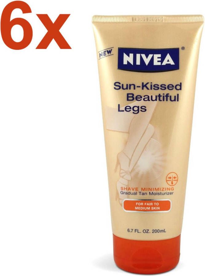 NIVEA Sun-Kissed Beautiful Legs Zelfbruiner 6x 200ml Voordeelverpakking