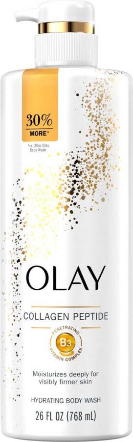 Olay Cleansing & Firming Body Wash Collagen Vitamine B3 Hydraterende Anti-Aging Collageen Douchegel 768ml