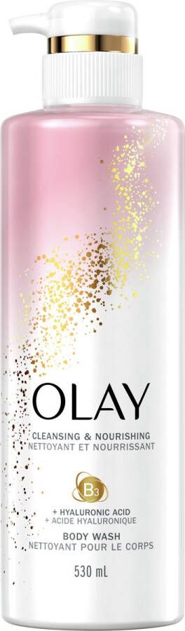 Olay Cleansing & Nourishing Body Wash Hyaluronic Acid Vitamine B3 Hydraterende Anti-Aging Douchegel 768ml