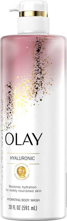 Olay Cleansing & Nourishing Liquid Body Wash with Vitamin B3 and Hyaluronic Reinigende Douchegel 591ml