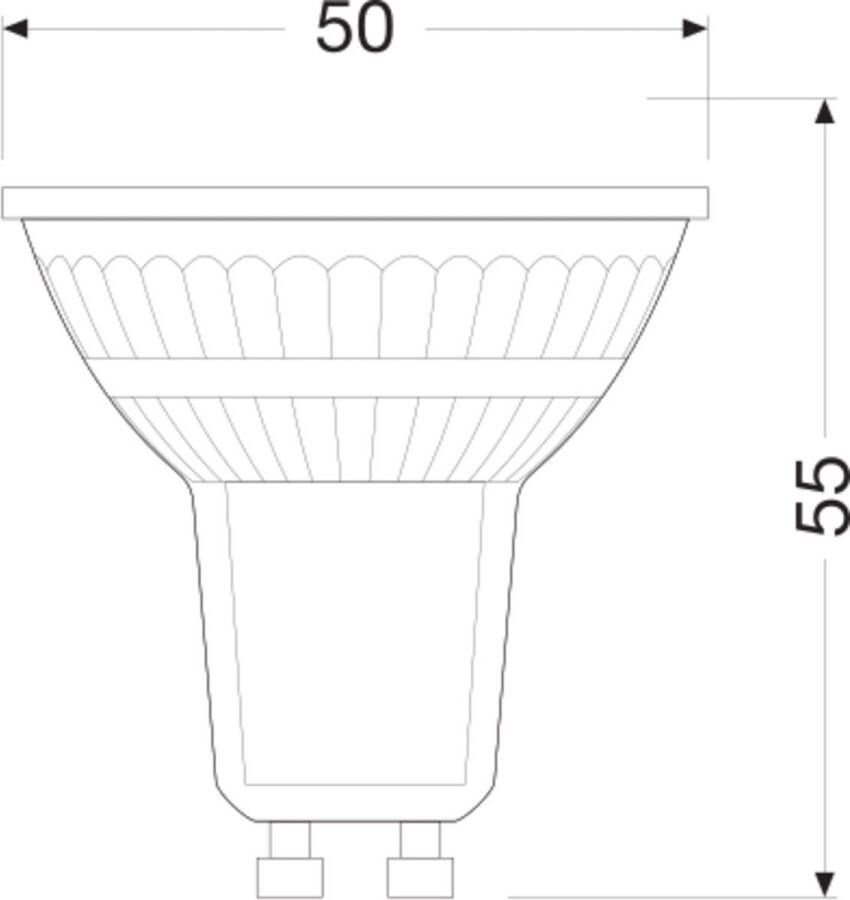 Osram 4099854009488 LED-lamp Energielabel B (A G) E27 Reflector 2.2 W = 50 W Warmwit (Ø x h) 50 mm x 50 mm 1 stuk(s)