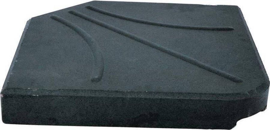Outdoor Living Betonplaat vierkant voor zweefparasol 25kg zwart