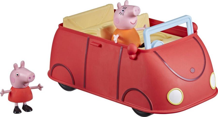 Dobeno Peppa Pig Speelgoedauto Peppa&apos;s Rode Auto 28 Cm Rood 3-delig