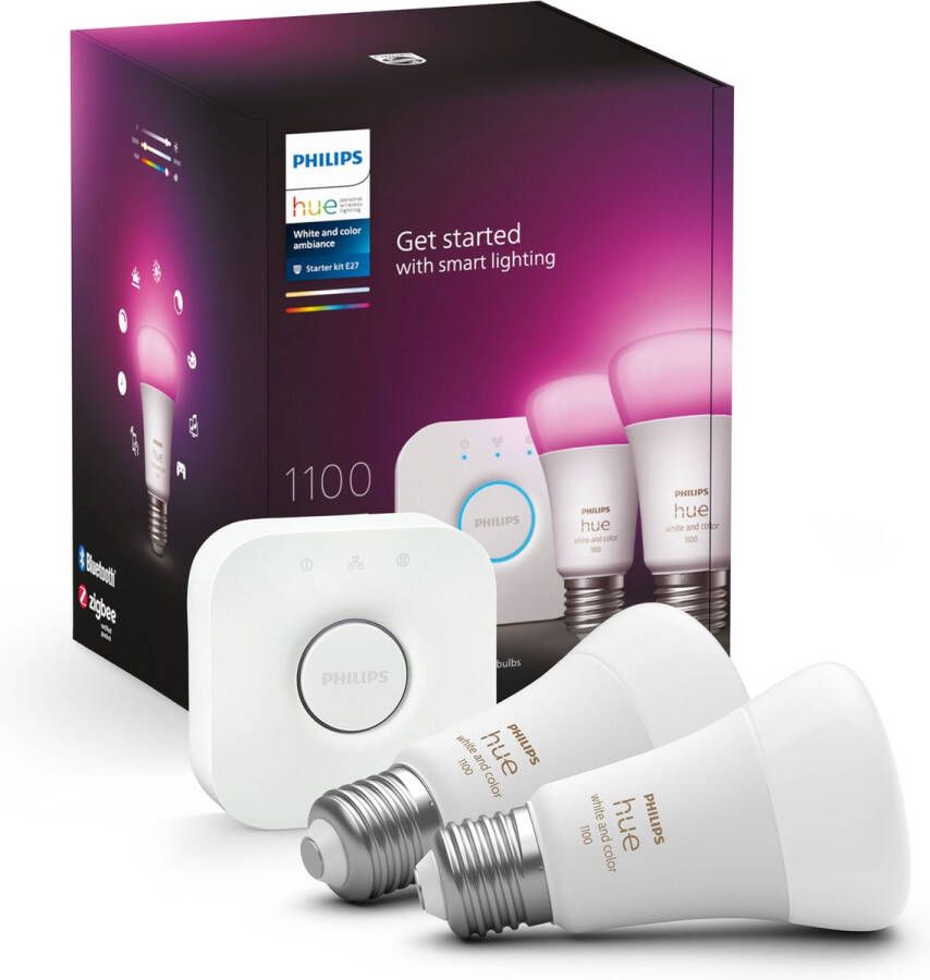 Philips Hue White&Color Ambiance Starterkit E27 | elektronica en media | Smart Home Slimme Verlichting | 8719514291492