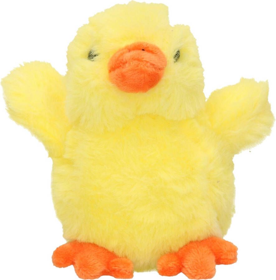 PIA Soft Toys Pluche kuiken kip knuffel geel 12 cm Pasen thema Kuikens kippen knuffels