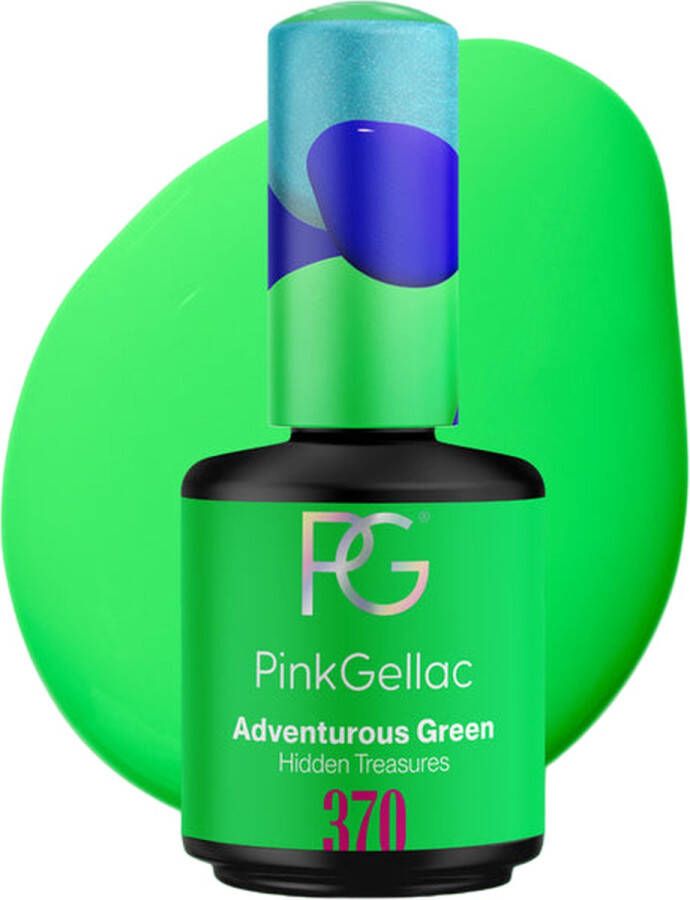 Pink Gellac Groene Gellak Nagellak Gelnagellak Gelnagels en Gel Nails 370 Adventurous Green