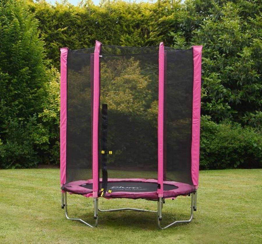Plum Junior trampoline incl. veiligheidsnet roze 140 cm Trampoline