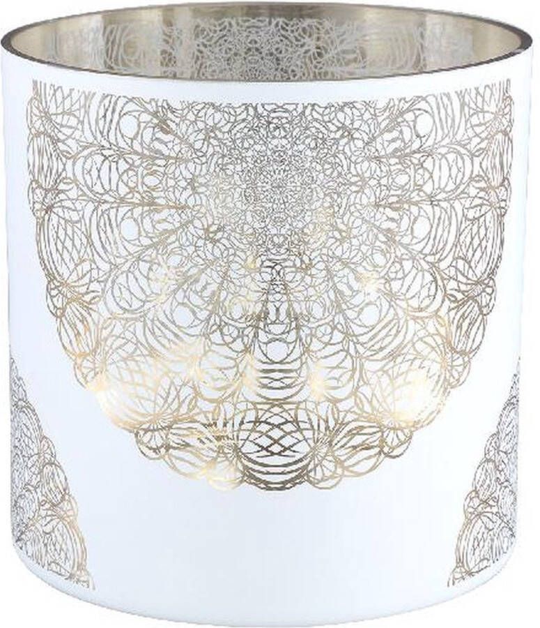 Ptmd Collection PTMD Simella White glass stormlight print L