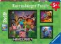 Ravensburger puzzel Minecraft Biomes Legpuzzel 3x49 stukjes - Thumbnail 1