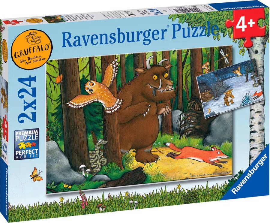 Ravensburger puzzel The Gruffalo 2x24 stukjes Kinderpuzzel