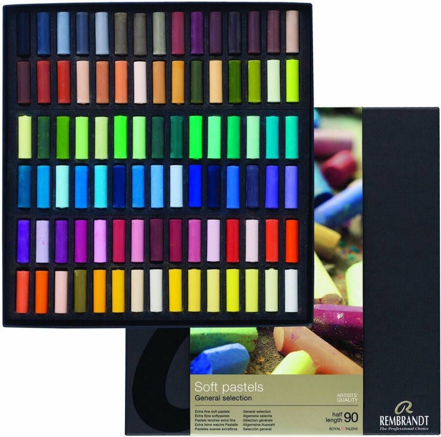 Rembrandt Soft pastel set half 90 kleuren softpastels pastelkrijt