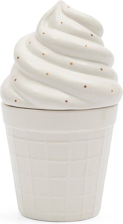 Riviera Maison Voorraadpot RM Loves Ice Cream Storage Jar Wit 1 Stuks