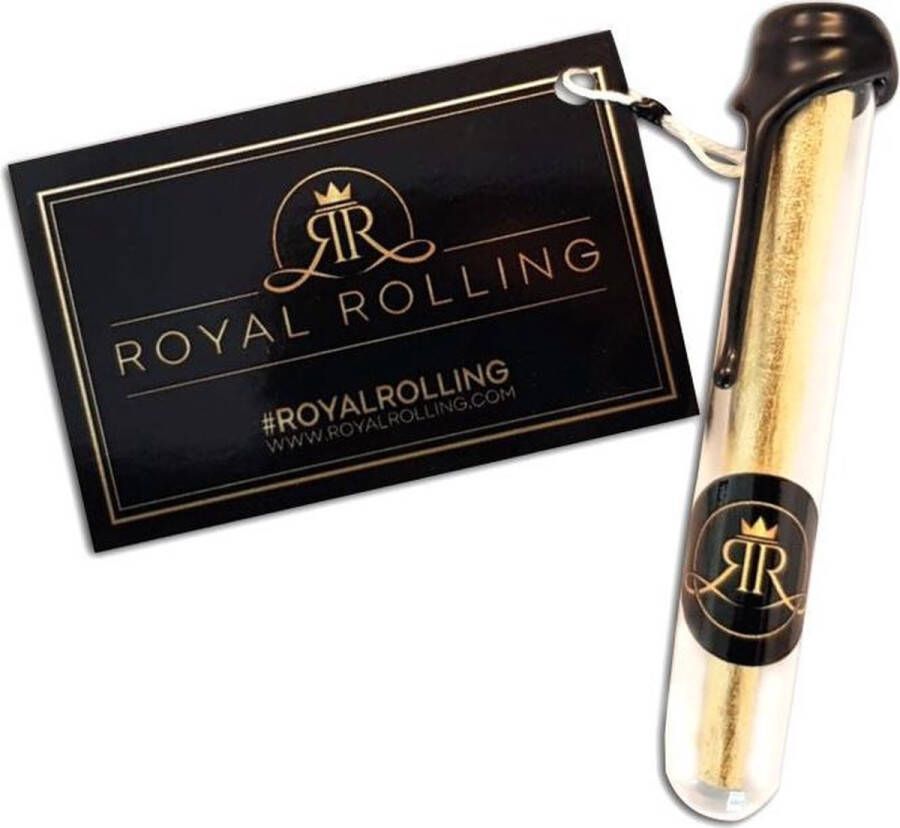Royal Rolling 24K Gold Cone Handgemaakt in Nederland Gouden Vloei Cone Pre-rolled Inclusief| Mondkapje Mondkapjes Mondmasker