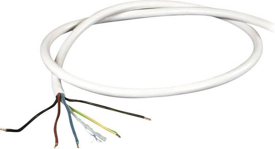 Scanpart perilex kabel 2.5 meter Aansluitkabel geschikt voor oven fornuis en kookplaat 5 aderig Wit