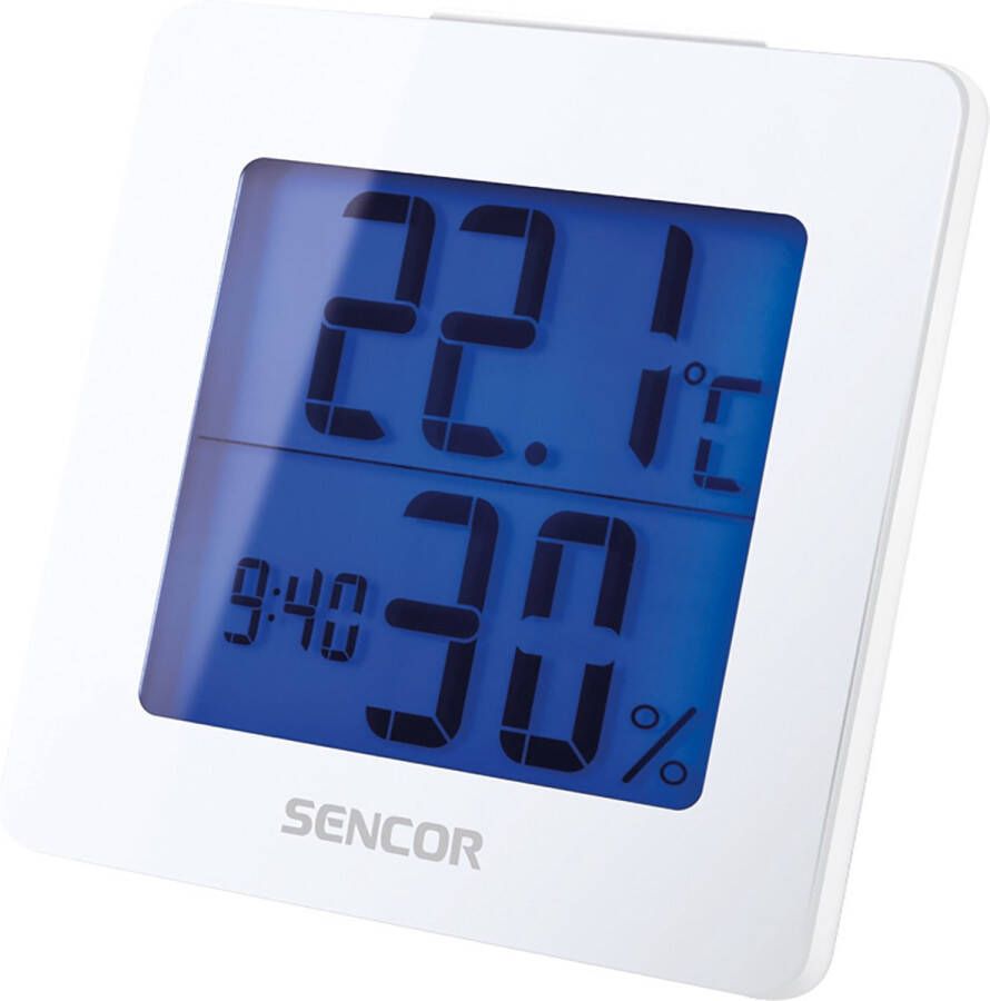 Sencor SWS 1500B digitaal weerstation Batterij Accu Wit LCD-display binnentemperatuur luchtvochtigheid