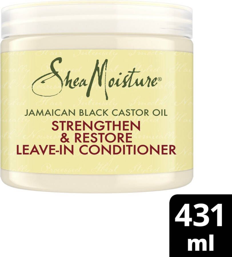 Shea Moisture Jamaican Black Castor Oil Leave-In Conditioner Strengthen & Restore 431 ml