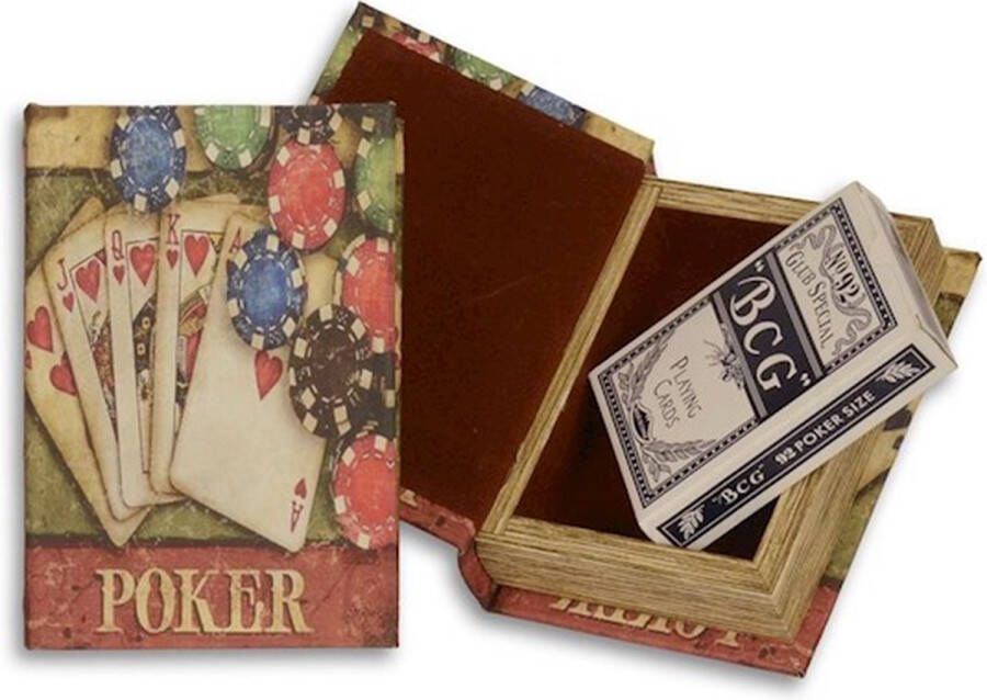 Shopaxo speelkaartenhouder Hout Kaartspelhouder Pokerkaarten