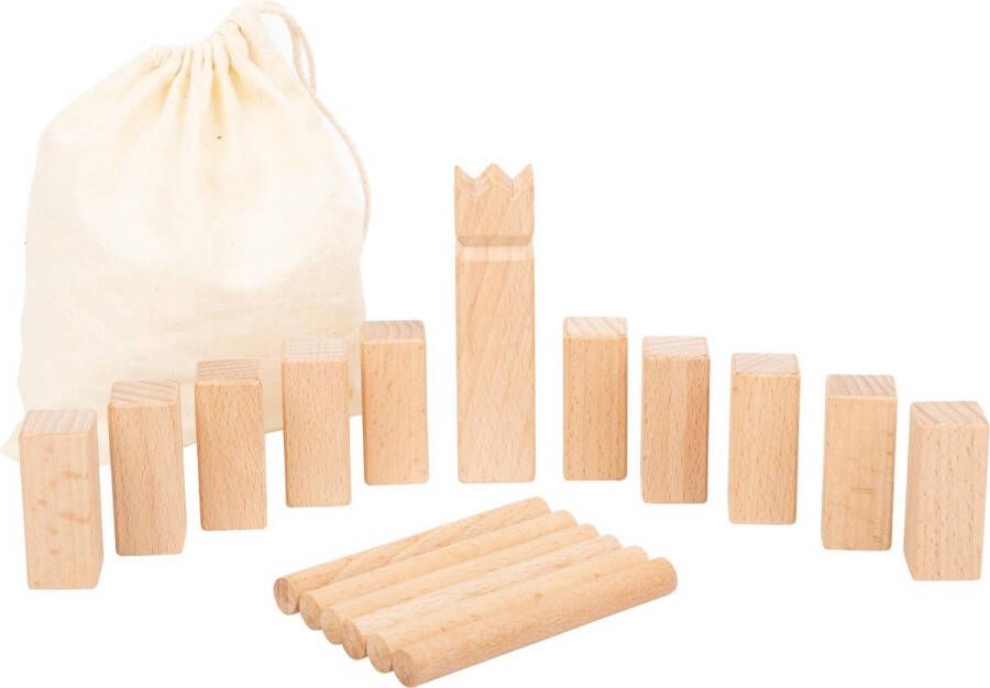 Small Foot Company Small Foot Werpspel Mini-kubb Viking Game Hout 18-delig Zeer klein