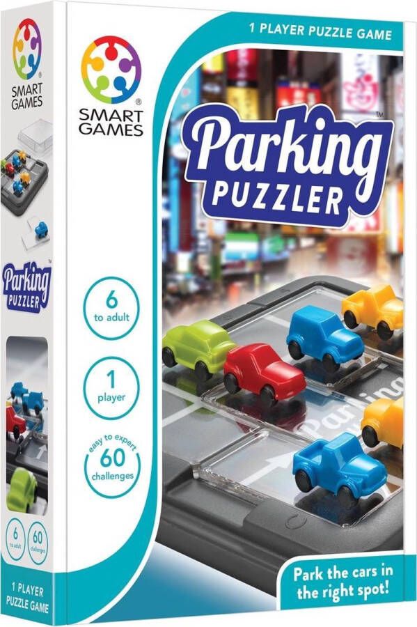 SmartGames Parking Puzzler 60 opdrachten Breinbreker Auto's