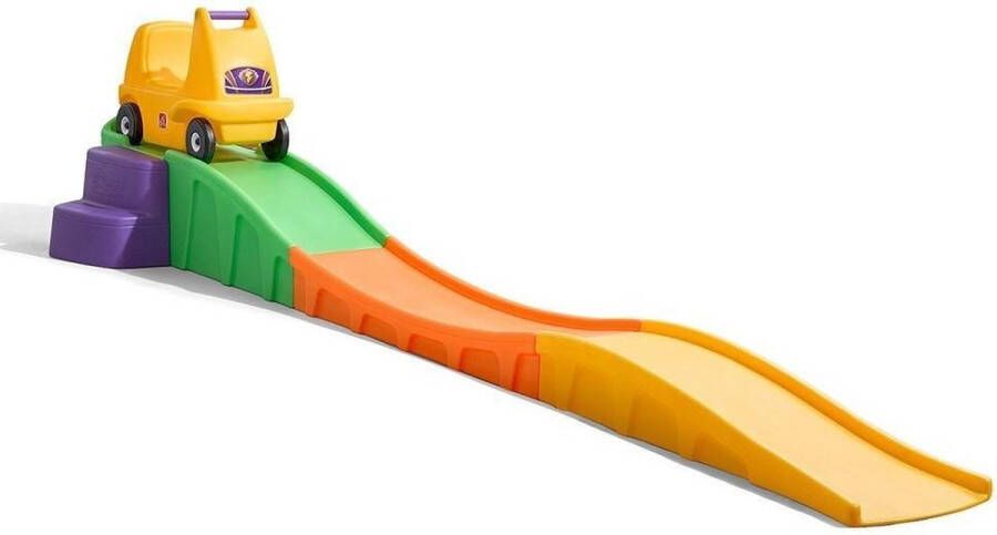 Step2 Up & Down Roller Coaster Speelgoed Achtbaan Kinderachtbaan met loopauto 3 meter achtbaan voor kinderen
