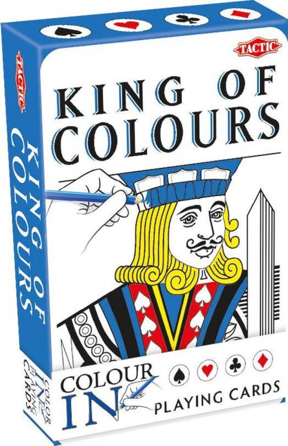 Tactic Colour-In Speelkaarten King Queen of Colours