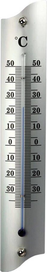 Talen Tools Thermometer buiten metaal 22 cm Buitenthermometers