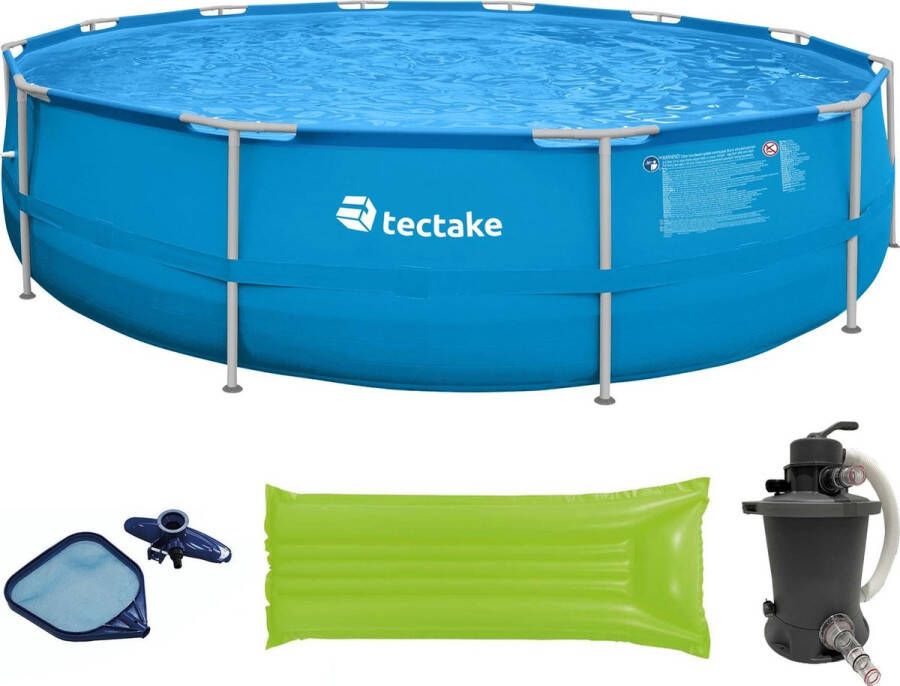 Tectake Swimming pool zwembad Merina 450x122 cm met veel accessoires 403825