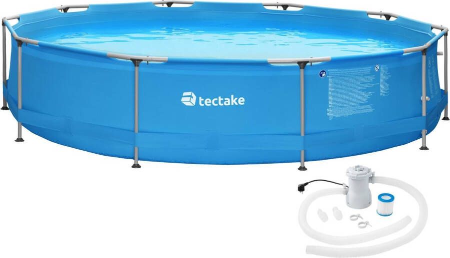 Tectake Swimming pool rond met filterpomp Ø 360 x 76 cm