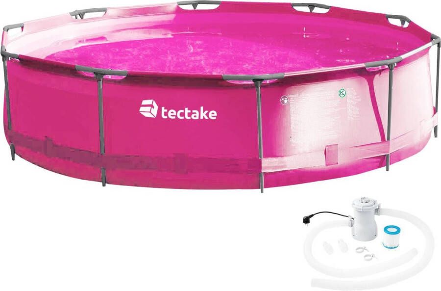 Tectake – Zwembad Swimming pool rond met filterpomp Ø 360 x 76 cm 403824