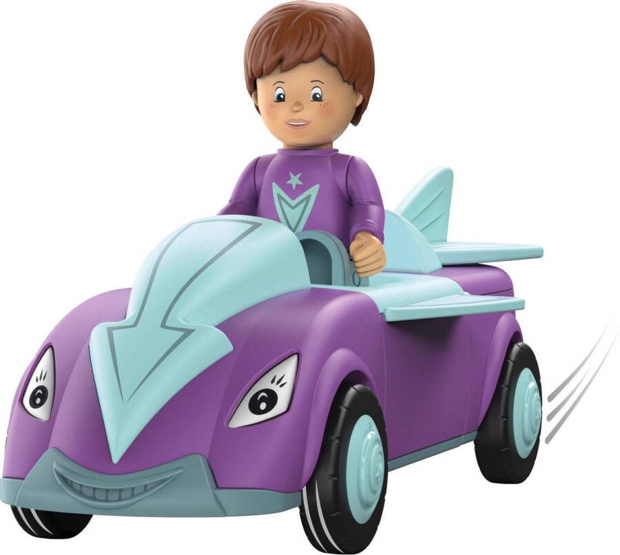 Toddys Speelgoedauto Jim Junior 19 Cm Blauw paars 2-delig