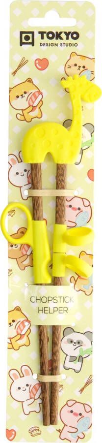 Tokyo Design Studio Chopsticks- Giraffe Geel (eetstokjes kind)