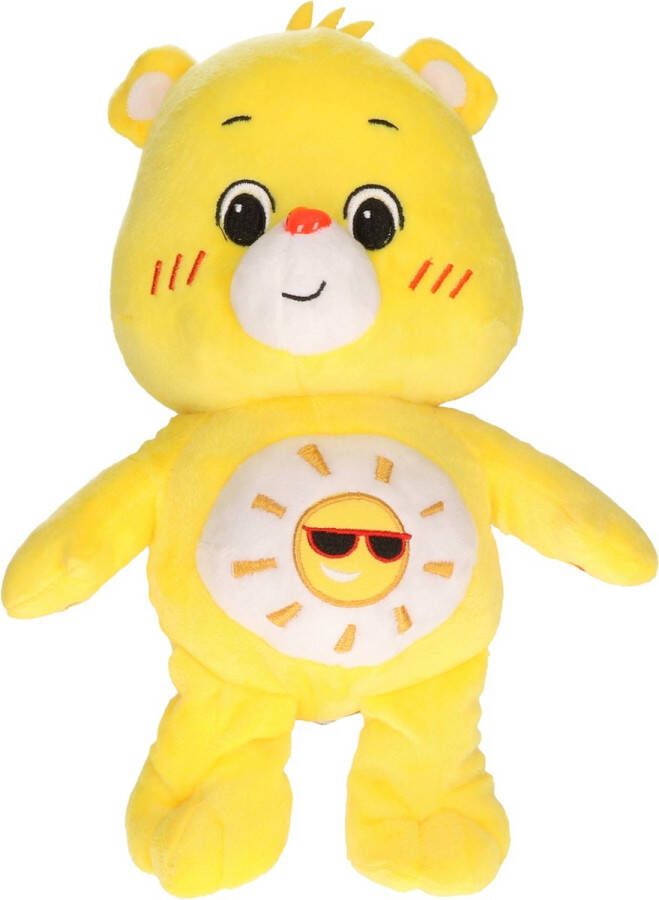 Troetelbeertjes pluche knuffel geel 21 cm Cartoon knuffels Troetelberen Pluche knuffels